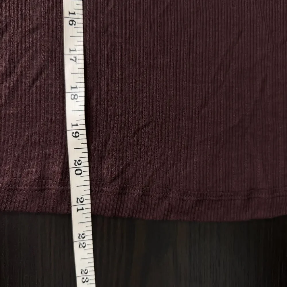 Free People Intimately Top Womens XL Only You Long Sleeve Lace Ribbed Layer NEW - Picture 8 of 9